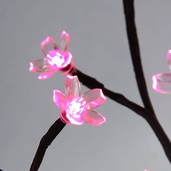 Japanese Cherry Blossom Retro Asian Cute Neon Pink Tree Decor for Birthday/Dorm - Picture 5 of 6